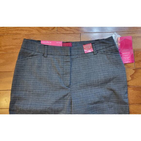 NWT 212 Collection Black Straight Leg Natural Fit Dress Pants Size 6 Avg - Picture 3 of 10